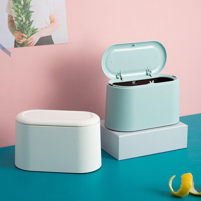 Mini Trash Can with Lid 5