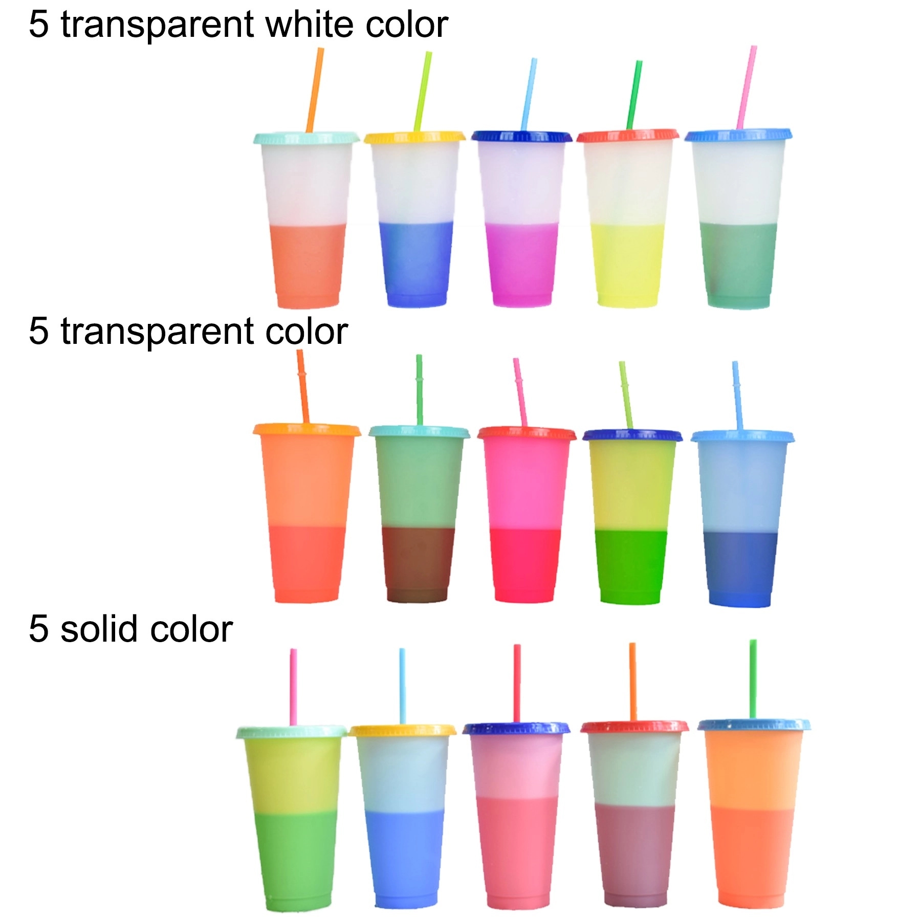 24 oz. Mood Stadium Cup with Straw and Lid 2