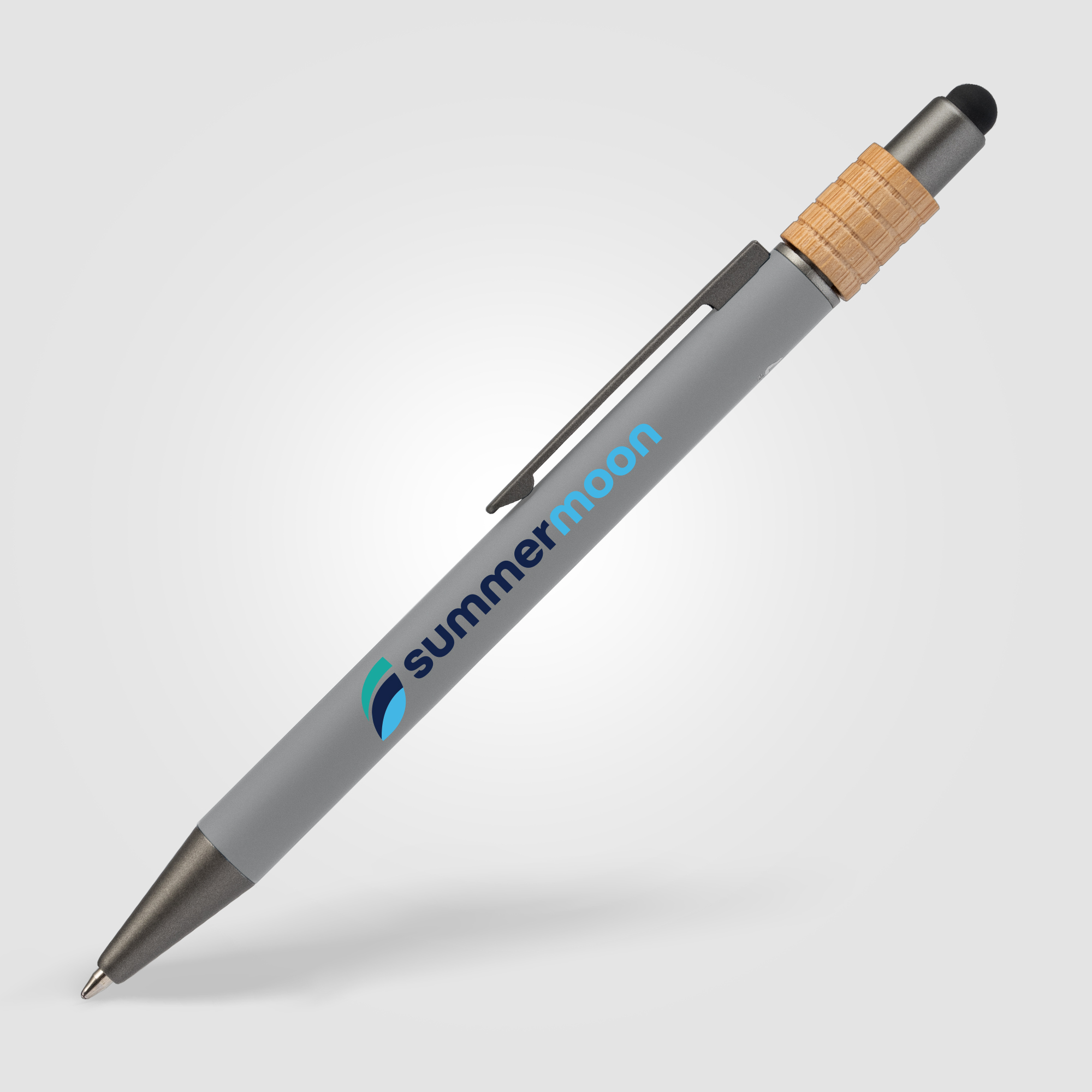 Reborn Spinner Recycled Aluminum Pen w/ Stylus  - PATENTED 5