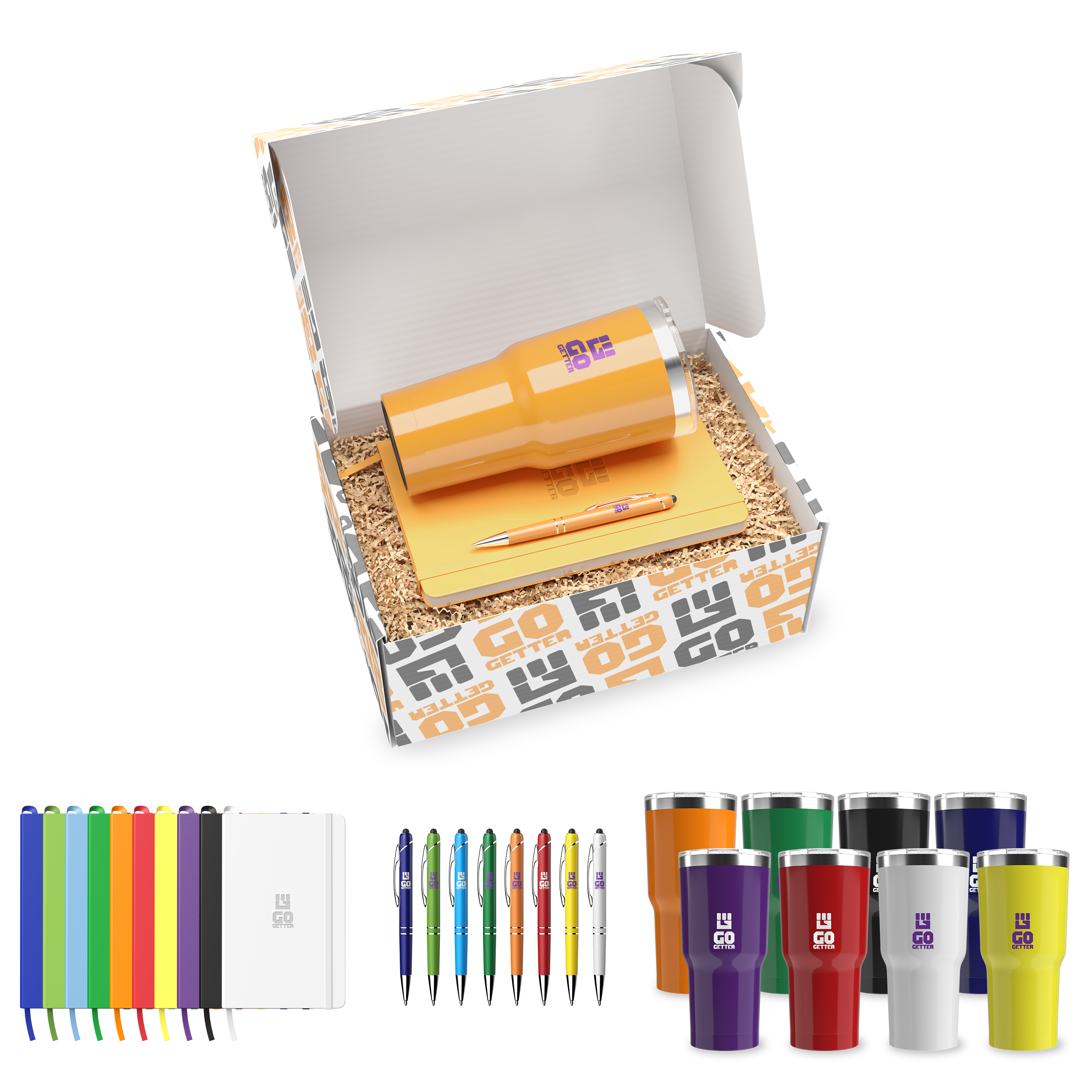 "show your colors" 3-piece kit in a droppr - custom dropship box 32