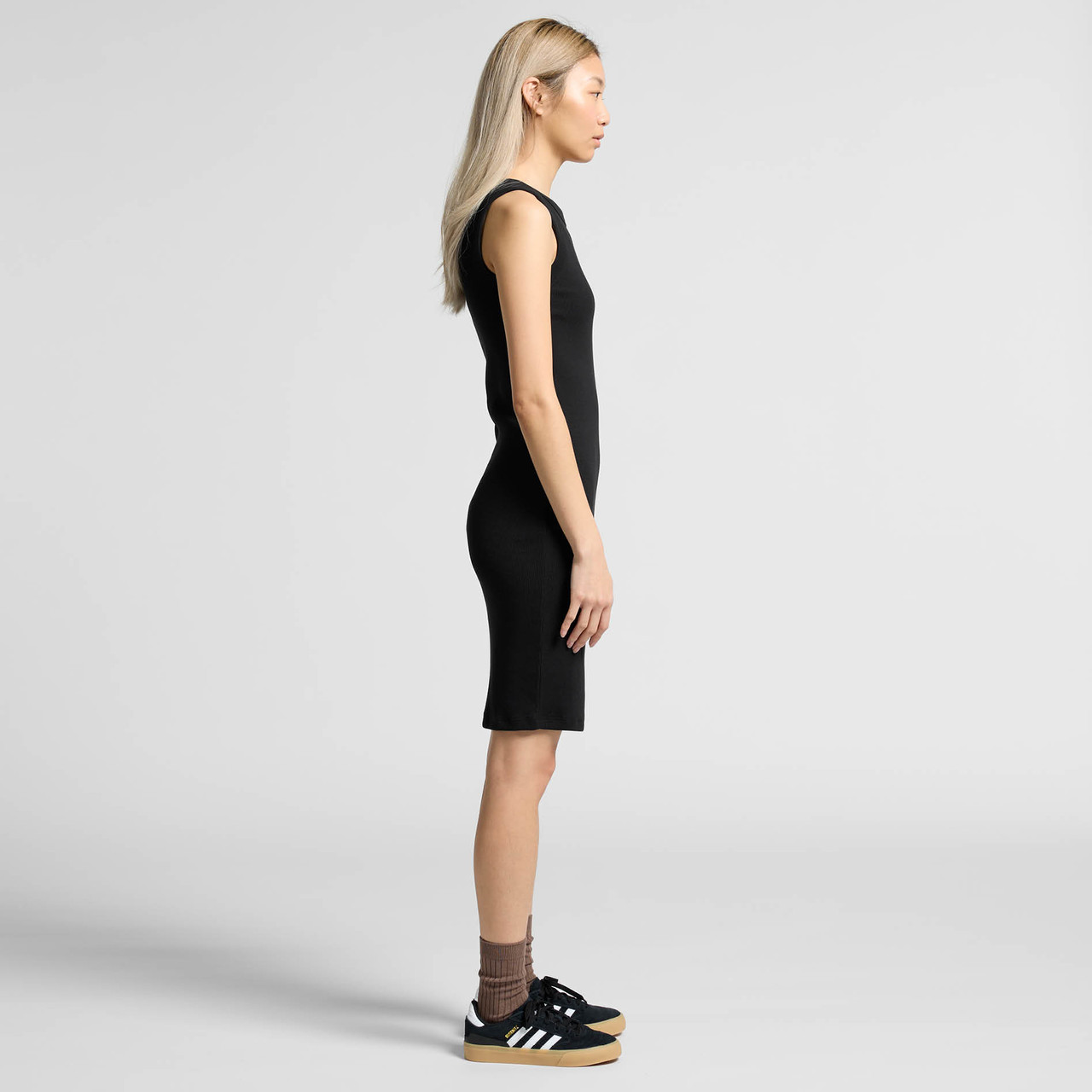 Wo's Organic Rib Dress | 4066G 3