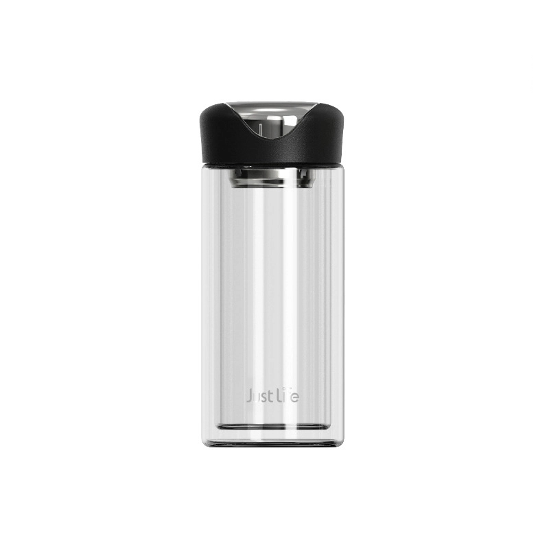 Custom 8 oz High-strength Borosilicate Glass Water Bottle 8