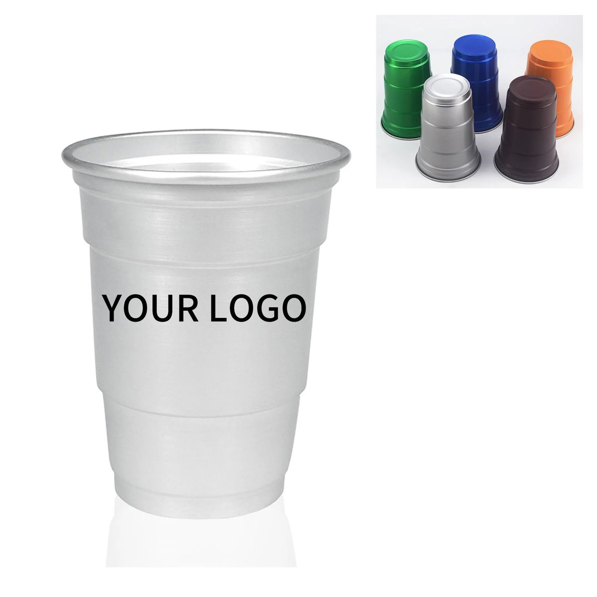 Sturdy Aluminum Party Cup with Smooth Rim 1