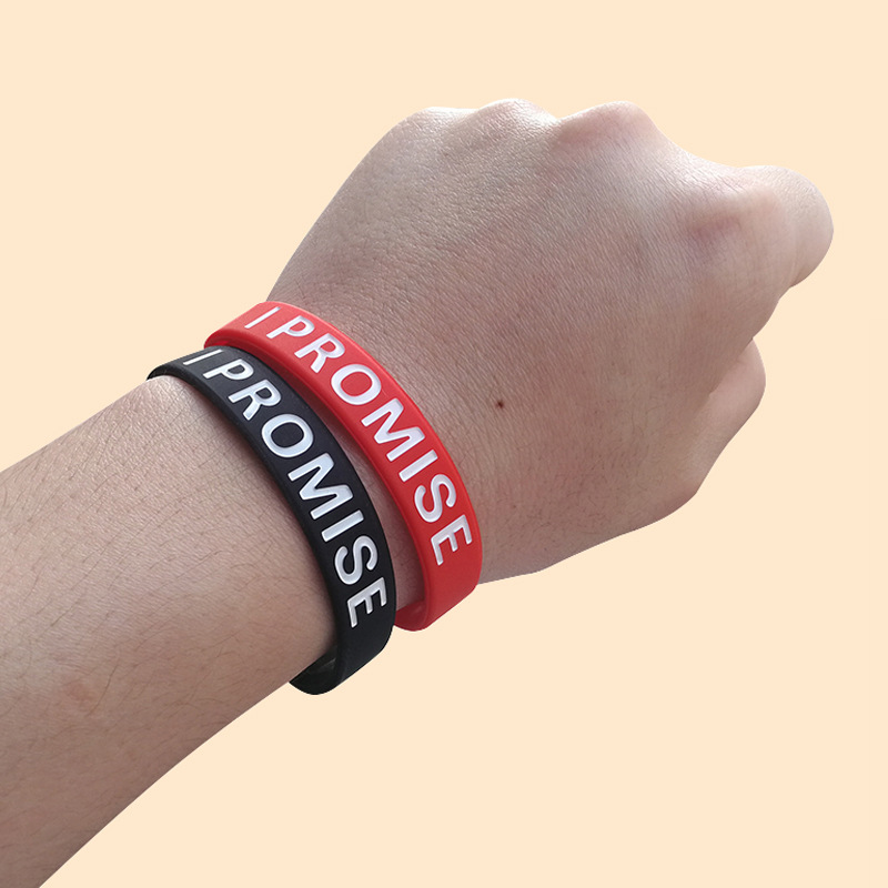 Color Filled Wristbands/Debossed Ink Filled 3