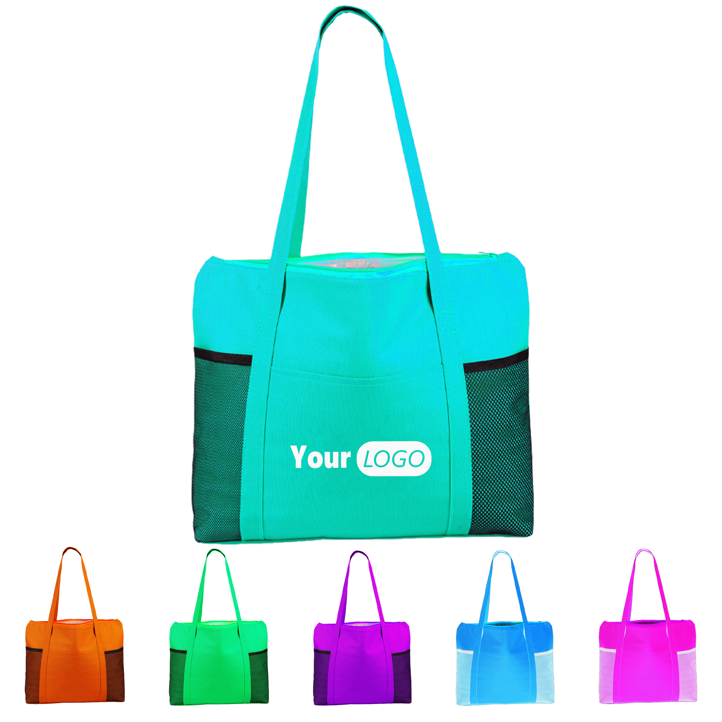 Canvas Solid Color Shopping Tote Bag, custom tote bag with logo imprint 2