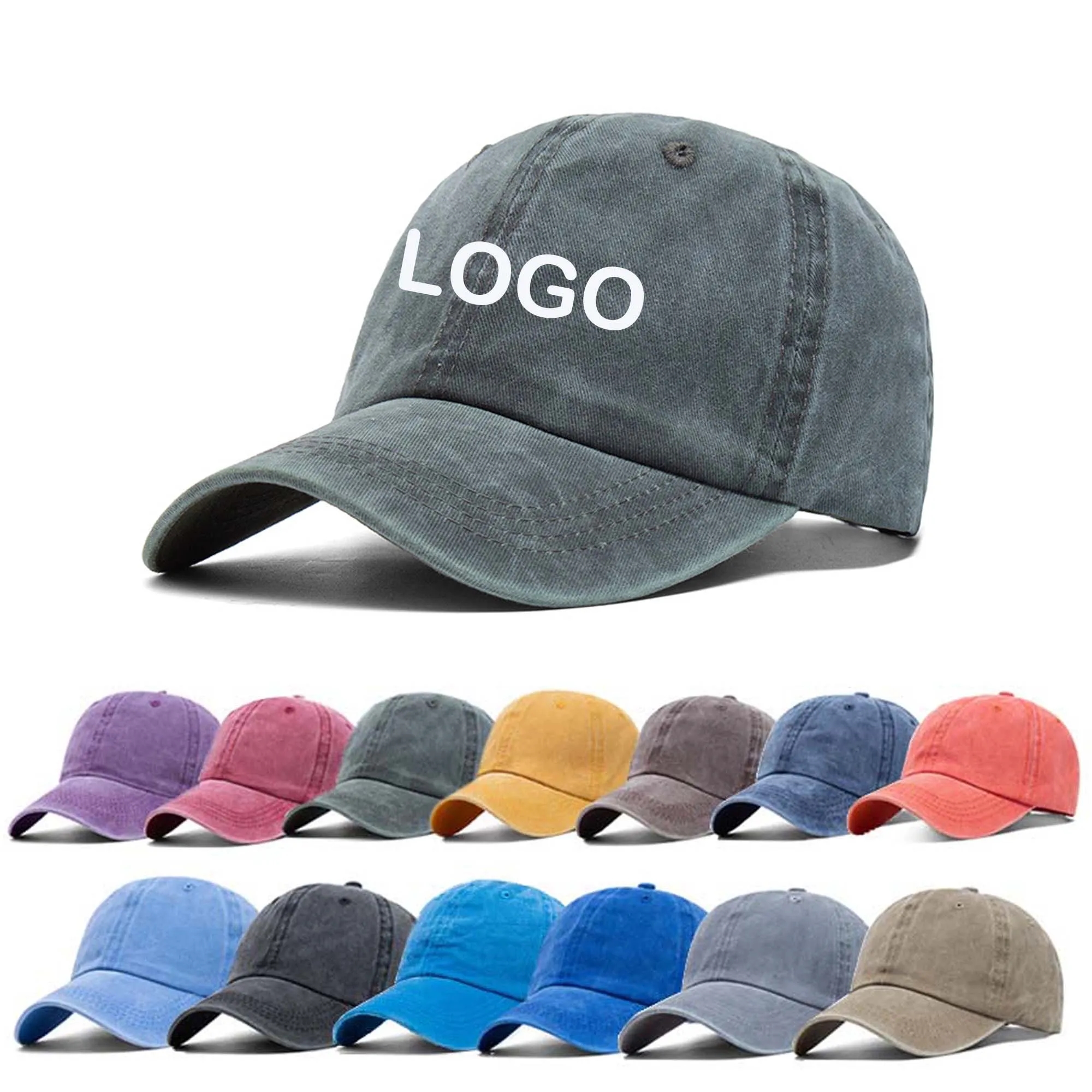 Unstructured Washed Dad Hat Baseball Cap Gift 16