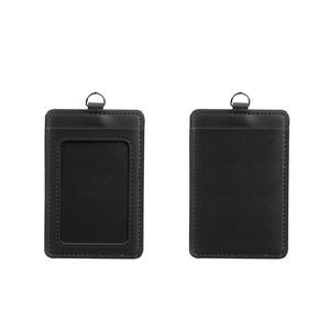 Portrait Dual Side PU Leather Card Holder 24