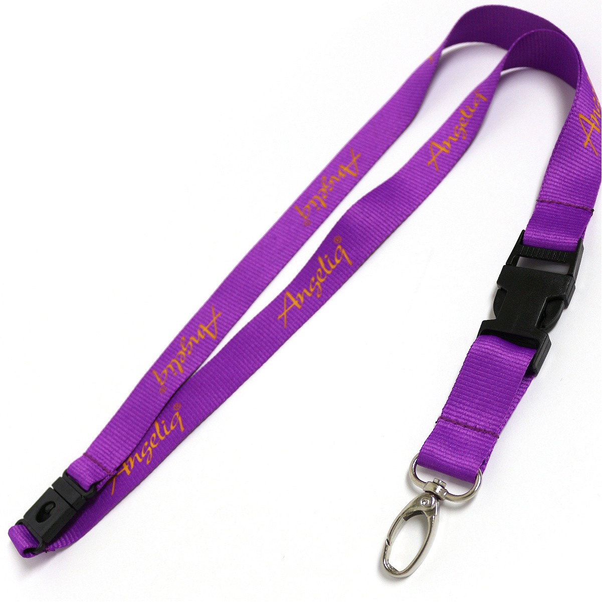 Polyester Lanyard Lavender Screen Printed w 5/8" X 36" 2