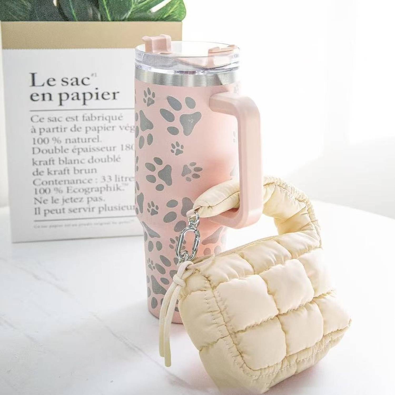 Nylon Quilted Puffer Handbag 4