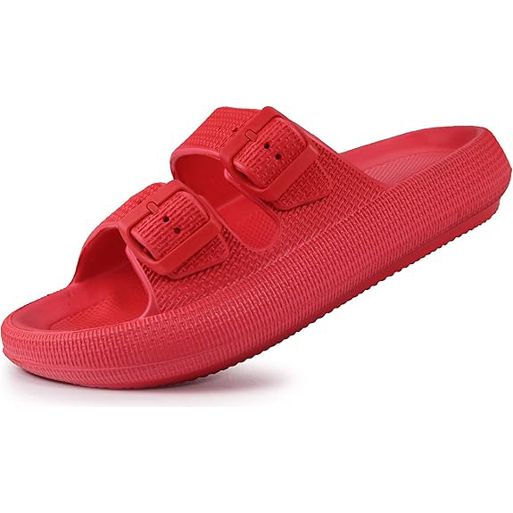 EVA Double Buckle Adjustable Flat Sandals 11