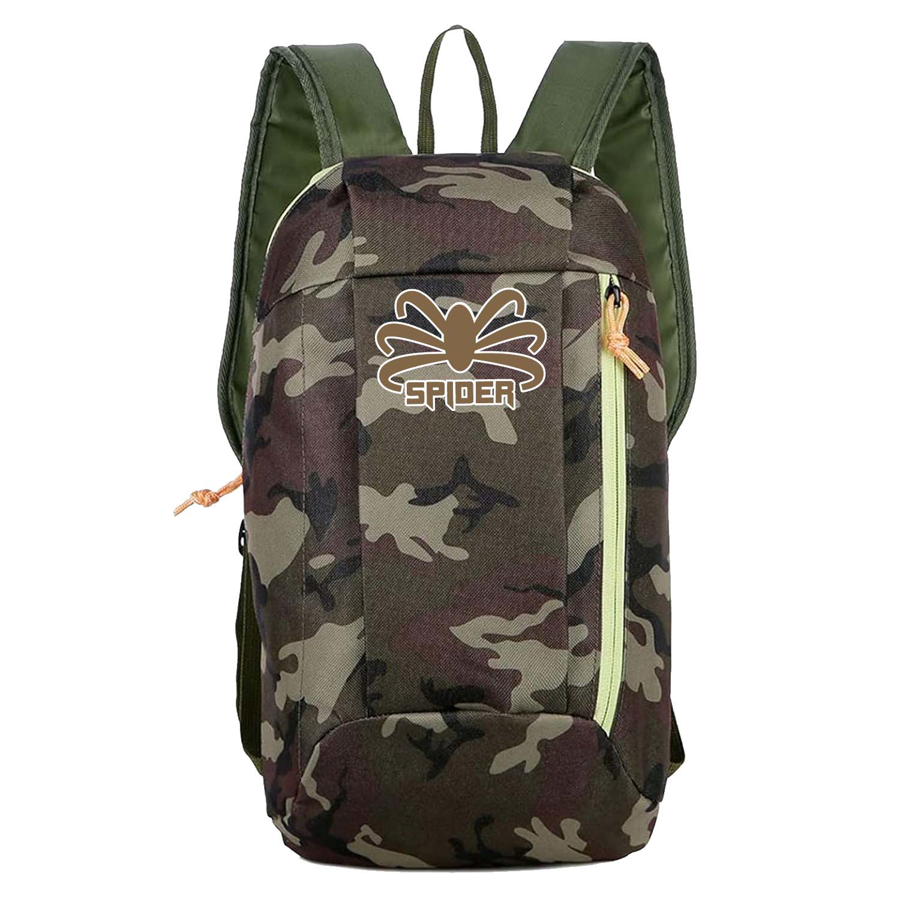 Stock Camo Waterproof Nylon Backpack - 15.8x8.7x4 in
