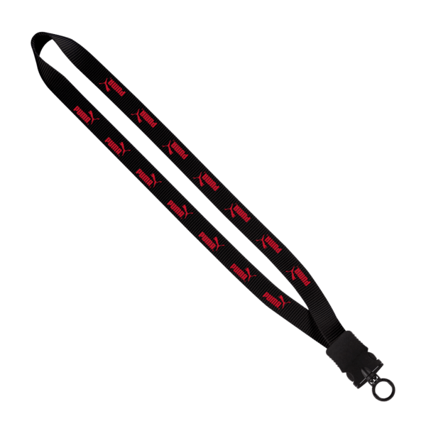 3/4" Smooth Nylon Lanyard with Snap-Buckle Release & O-Ring 12