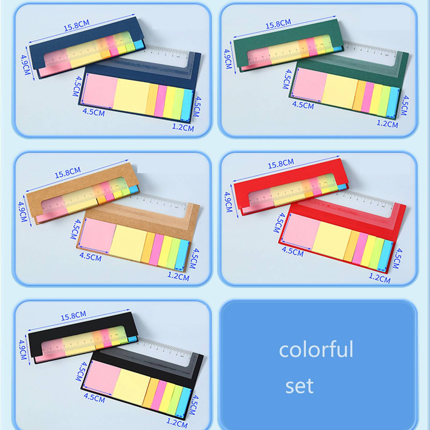 Colorful Sticky Notes Tabs Set 1