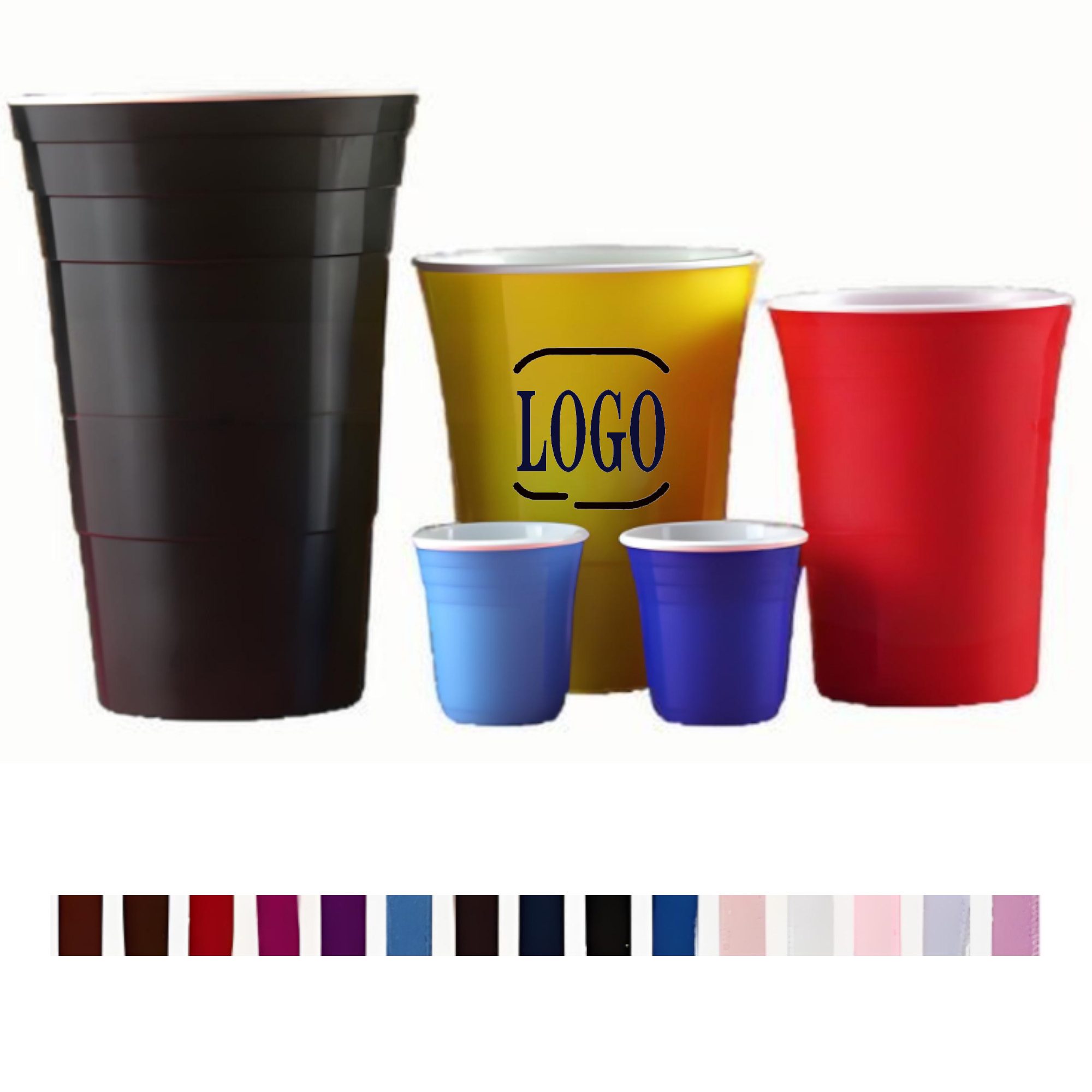 2 oz to 16 oz Double Wall Cup Thick Reusable 9