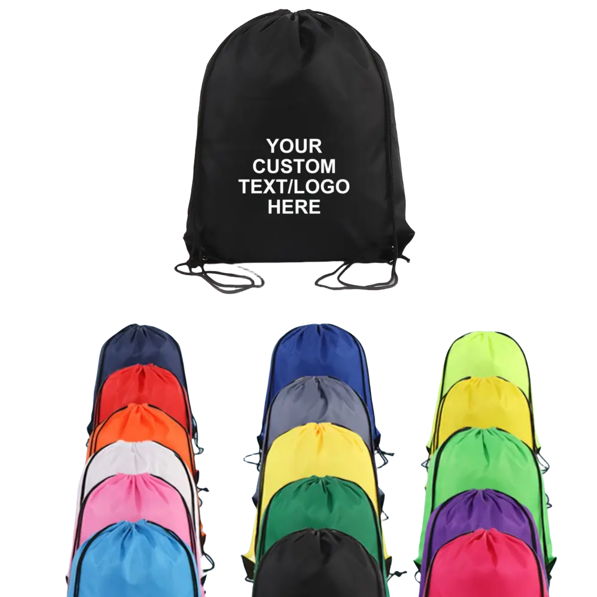 210D Polyester Cinch Drawstring Backpack MOQ10 2