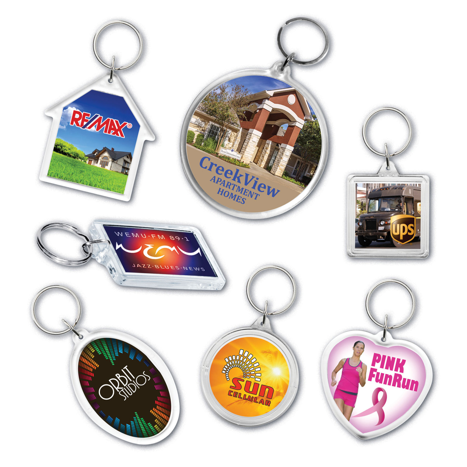 USA Acrylic Key Tags