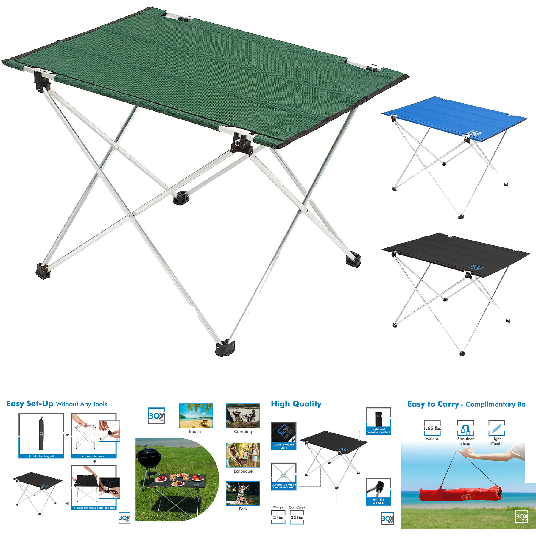 Fabric Small Folding Table 2