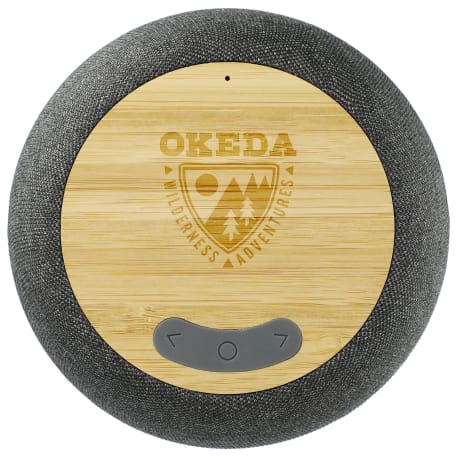 Garm Fabric & Bamboo Speaker with Wireless Chargin 37