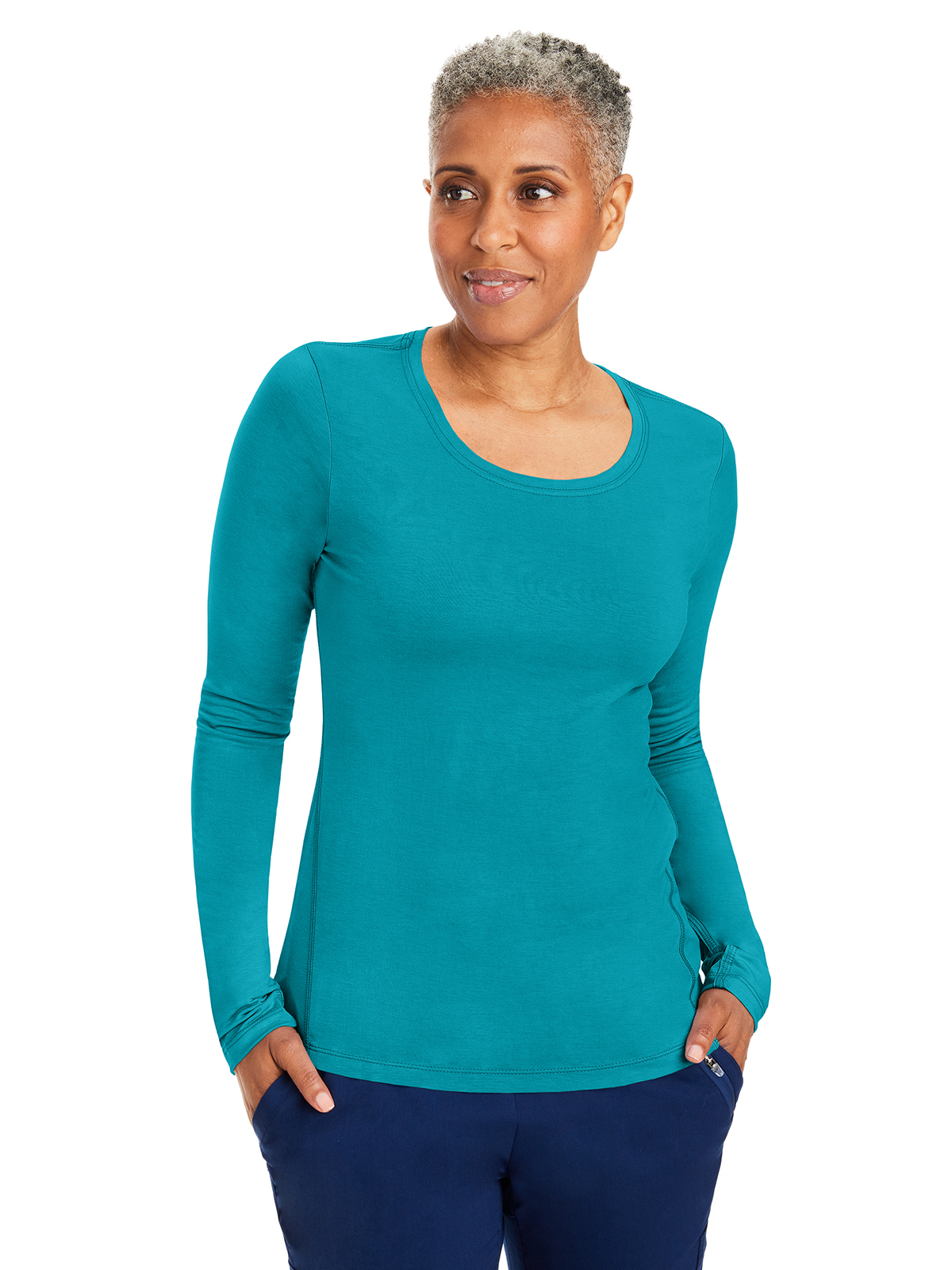 Healing Hands - HH Knits - Women's Pocketless Mackenzie Crew Neck Underscrub Tee 28