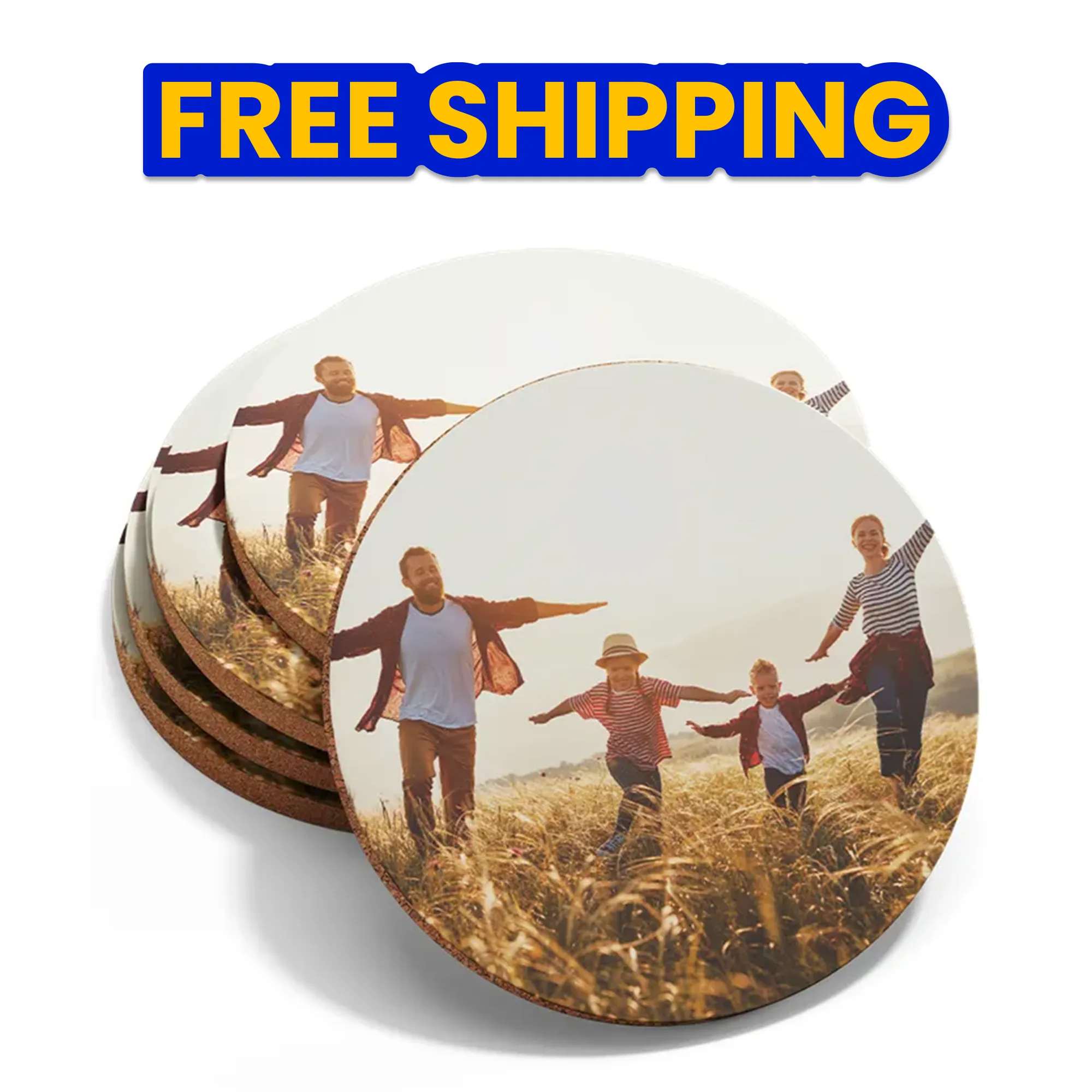 Custom Photo Fiberboard Coasters 1