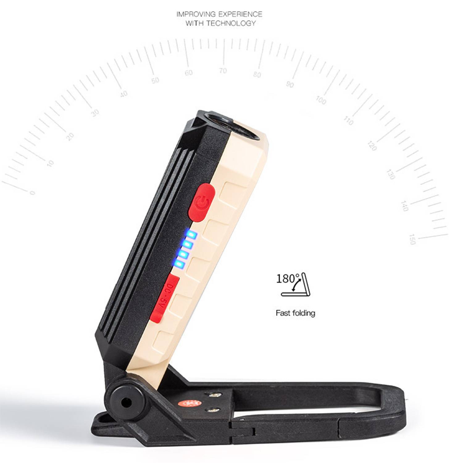 USB-C COB Work Light – Rechargeable & Magnetic Base 14