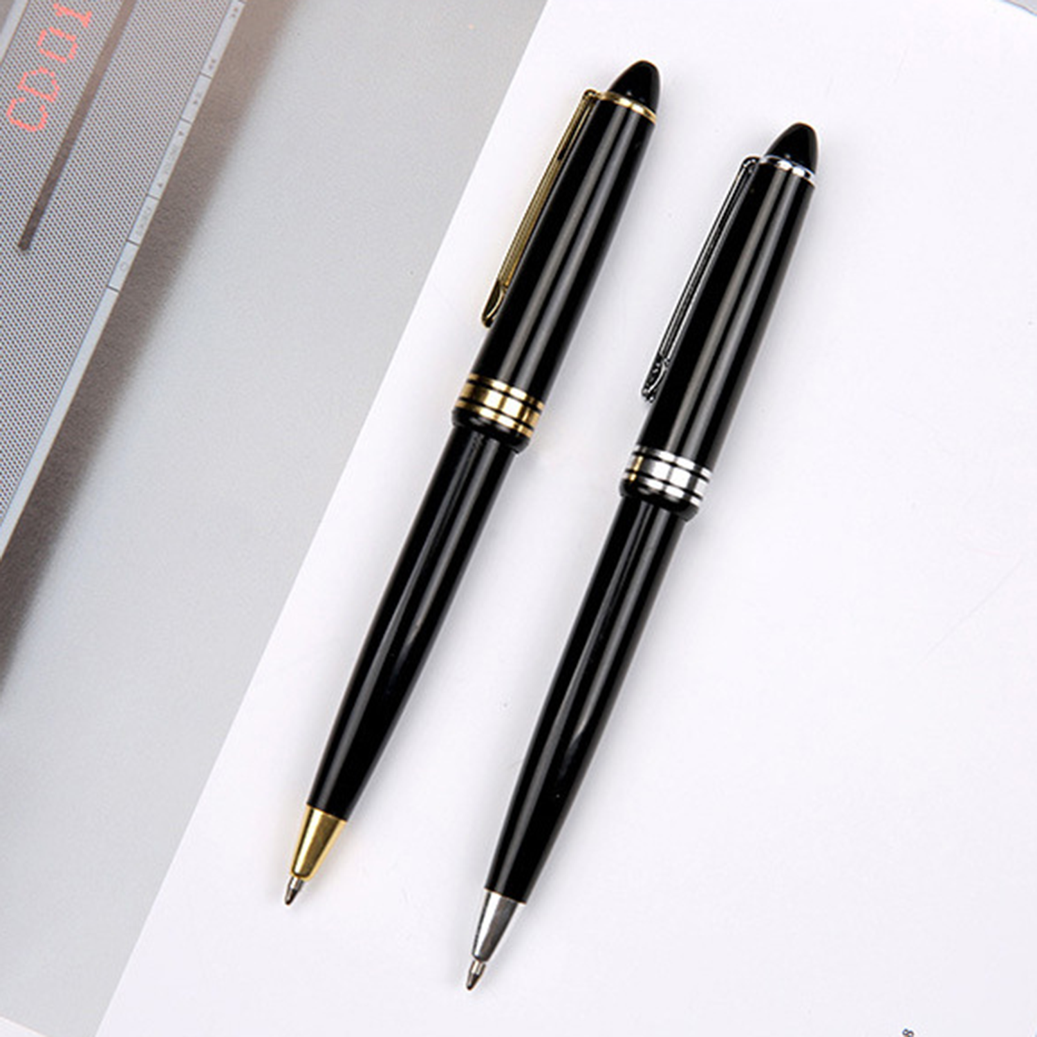 Light Polished Resin Refillable Ballpoint Pen 7