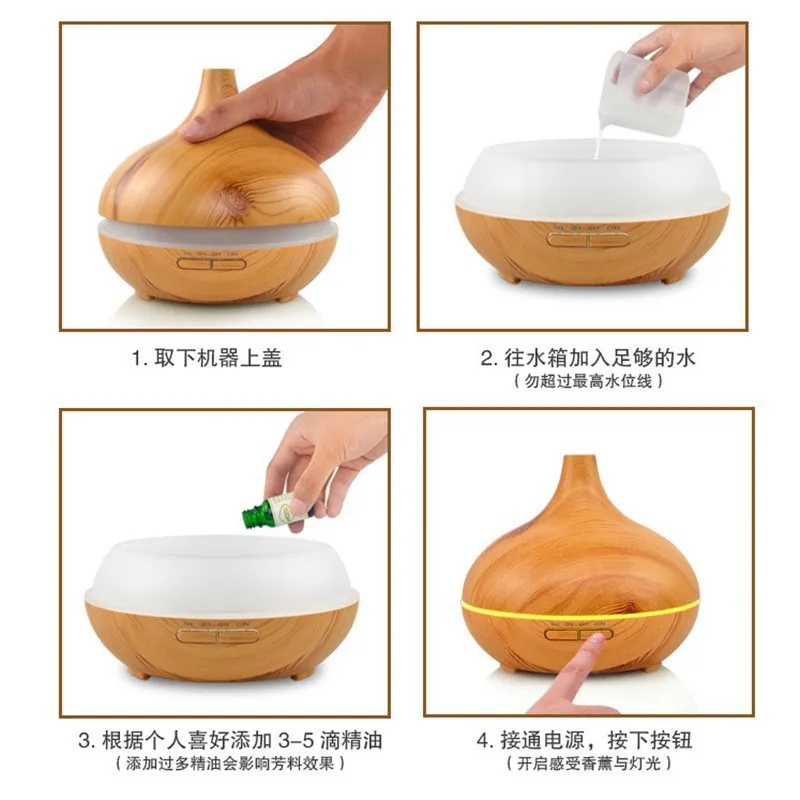 400 ML Aroma Essential Oil Diffuser Humidifier 9