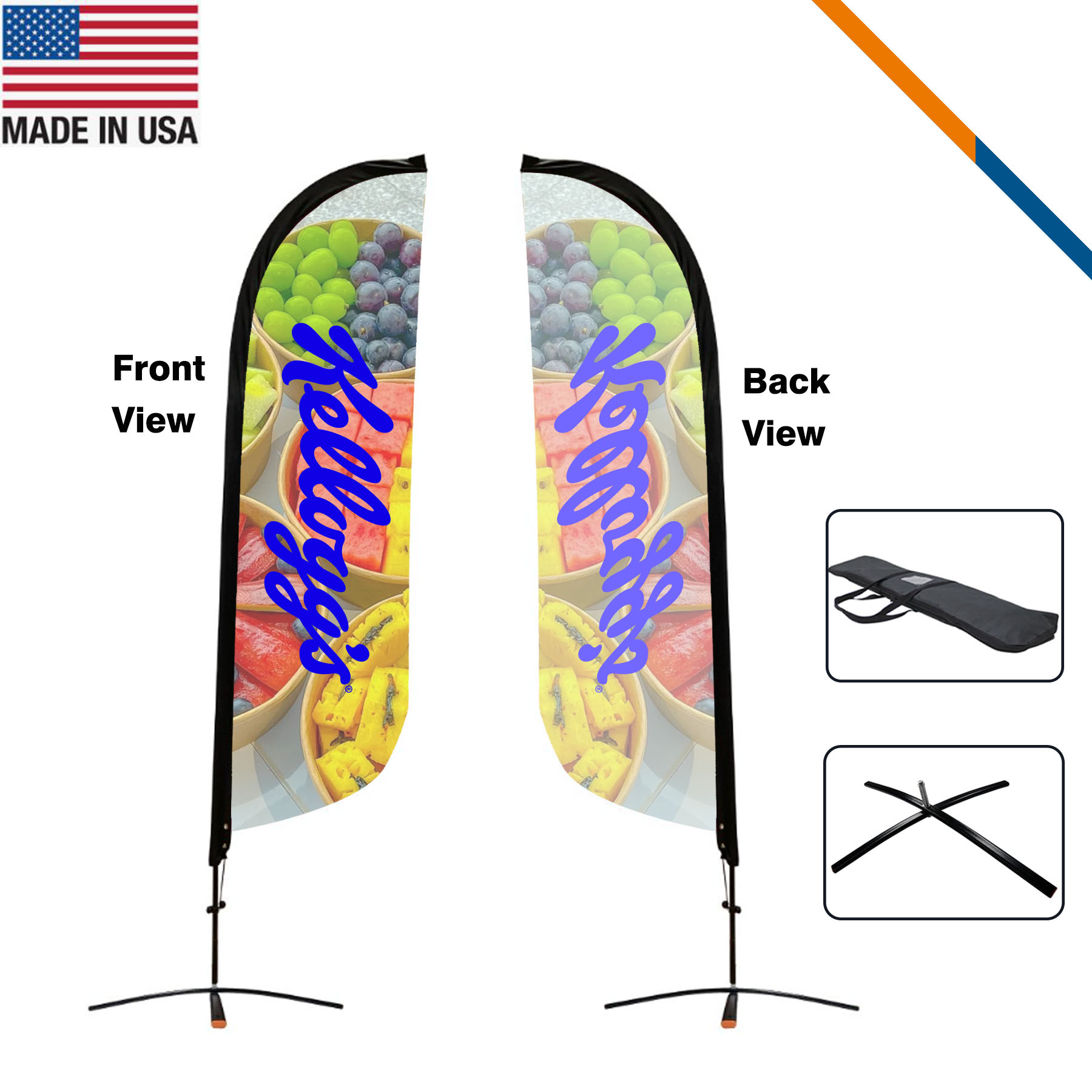 10' Romli Single-Sided Feather Flag 1