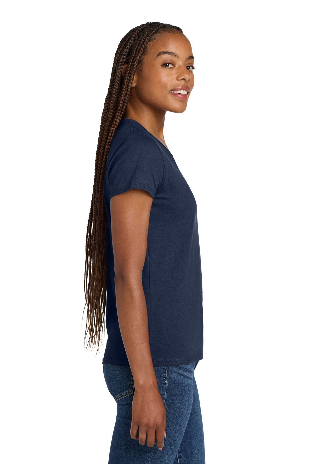 Gildan Women's Heavy Cotton 100% Cotton V-Neck T-Shirt. 5V00L 34
