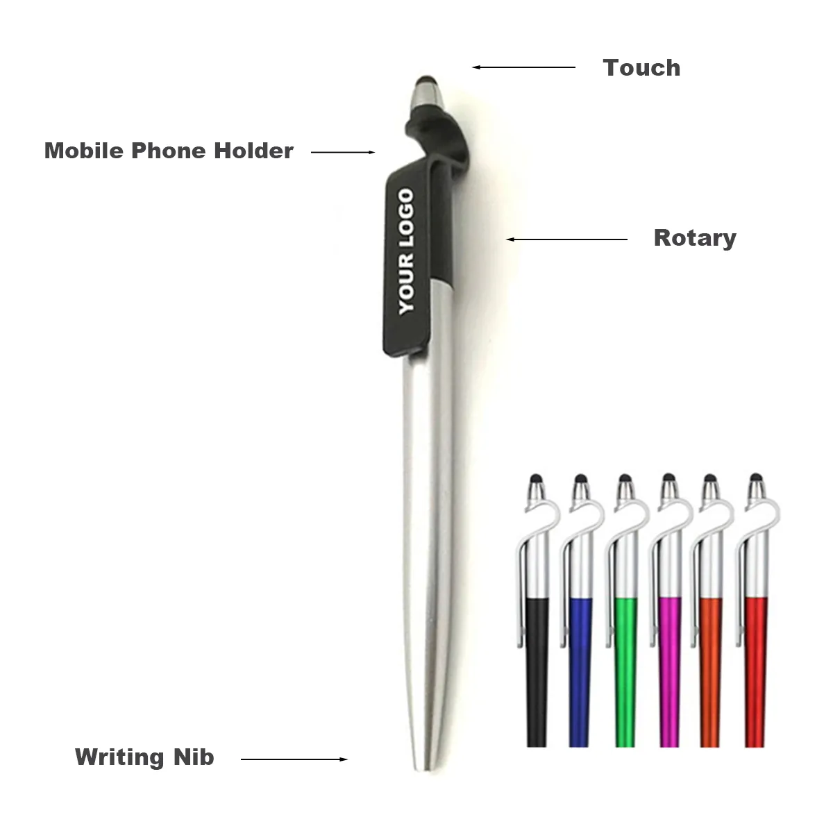 3in1 Mobile Phone Holder Stylus Pen 4