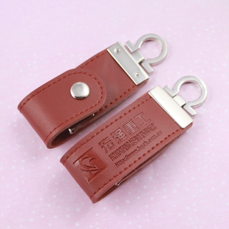 PU Leather Case 2GB USB Flash Drive Disk 2