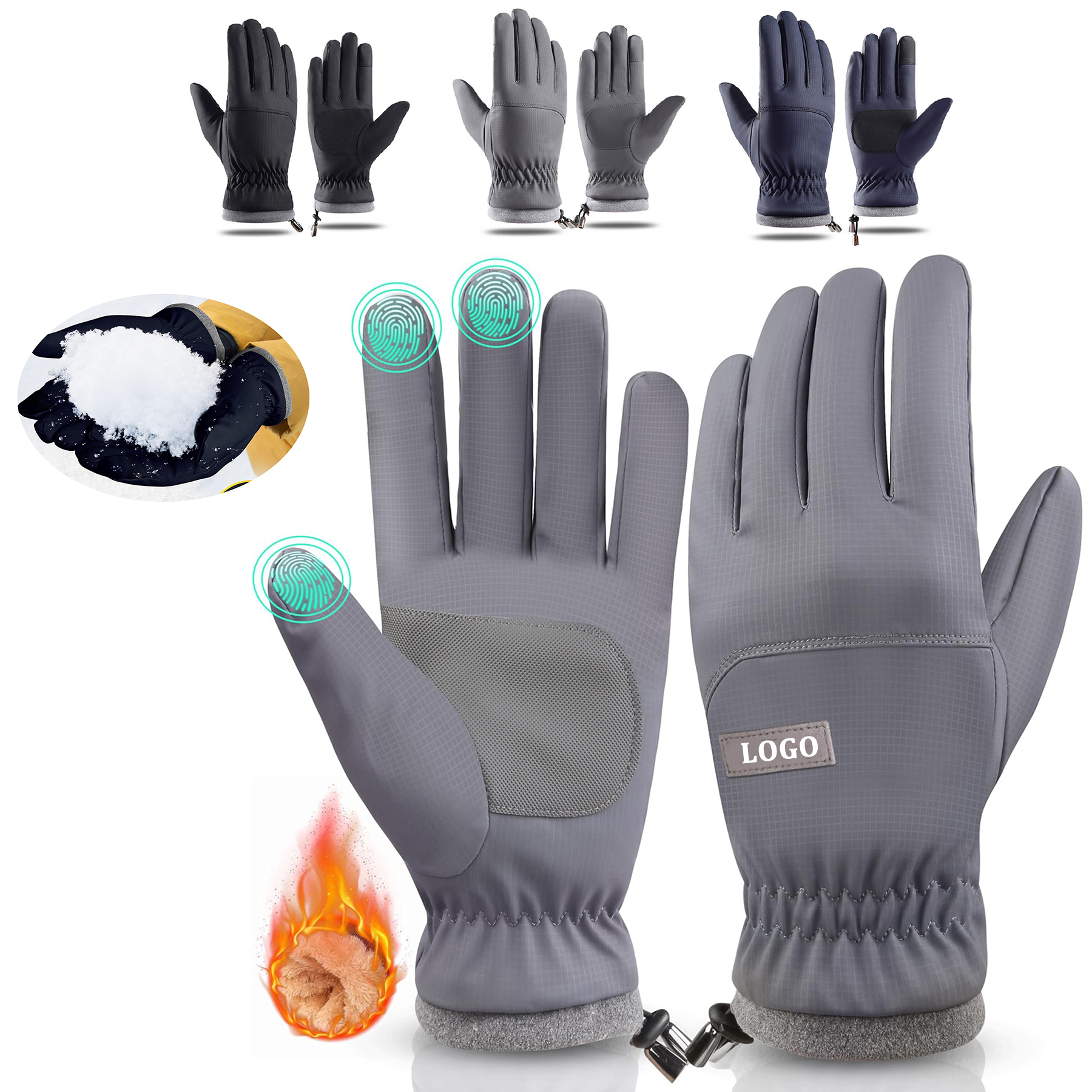 Winter Waterproof Warm Cycling Ski Gloves 4