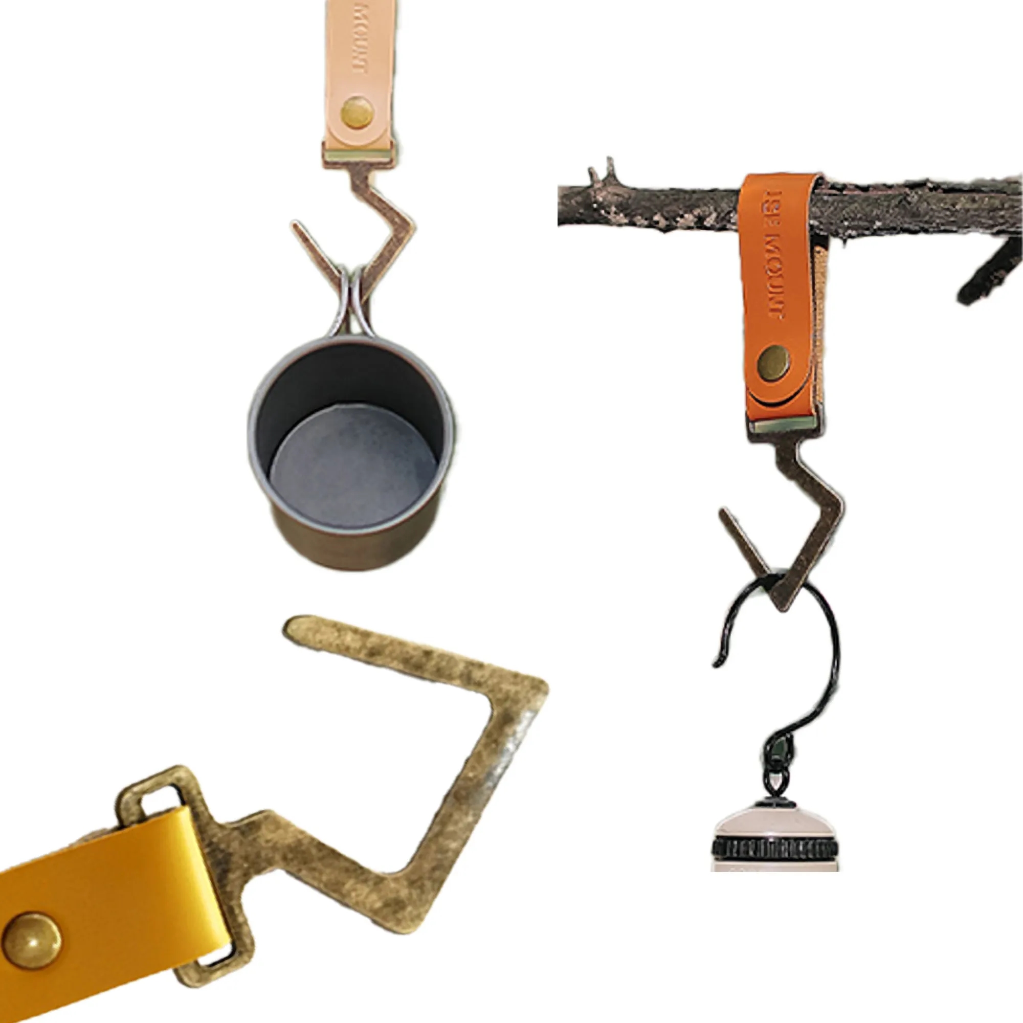 Versatile Alloy Hook Custom Belt Colors Retro Iron Design 1