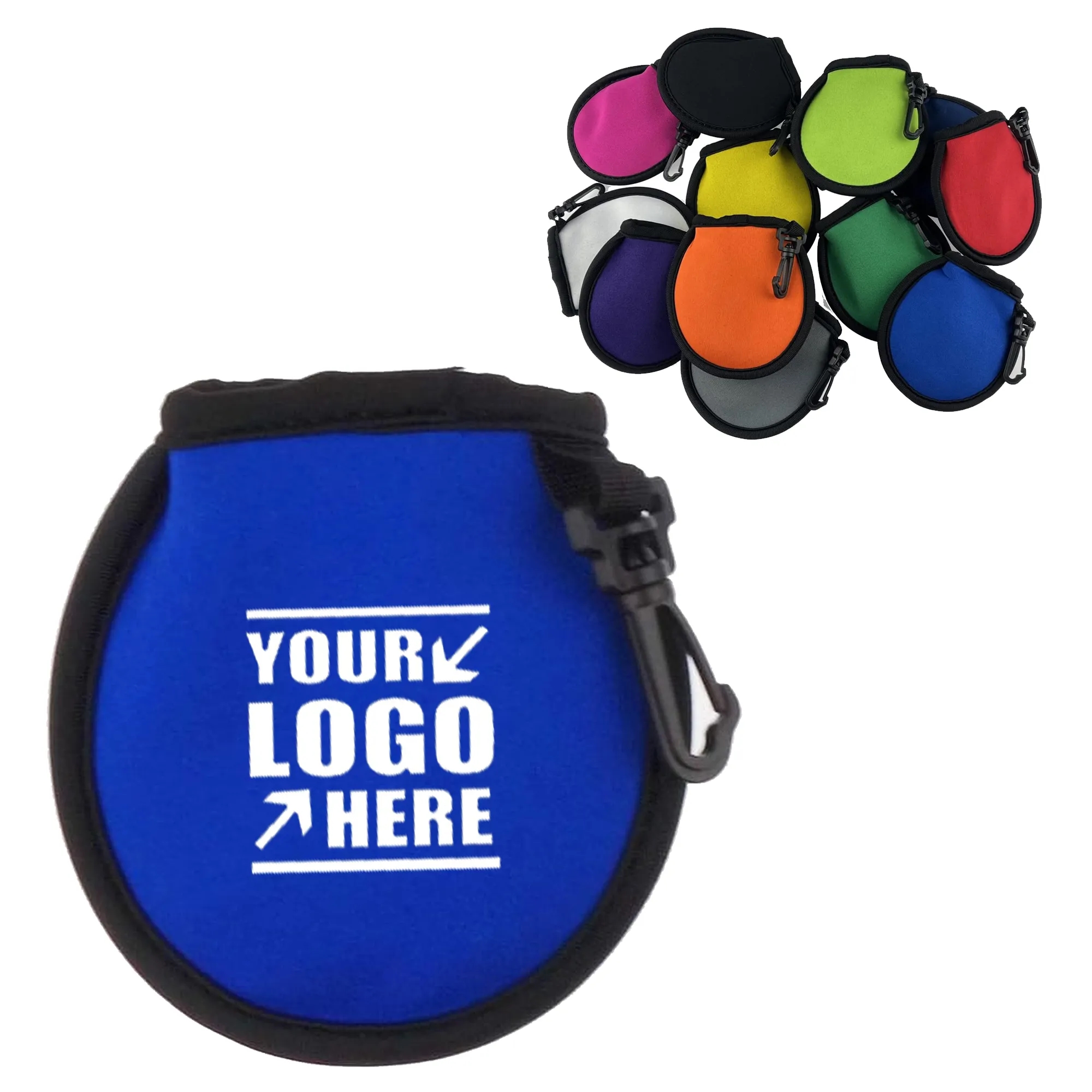 MOQ 50 Portable Pocket Golf Ball Cleaner Pouch 2