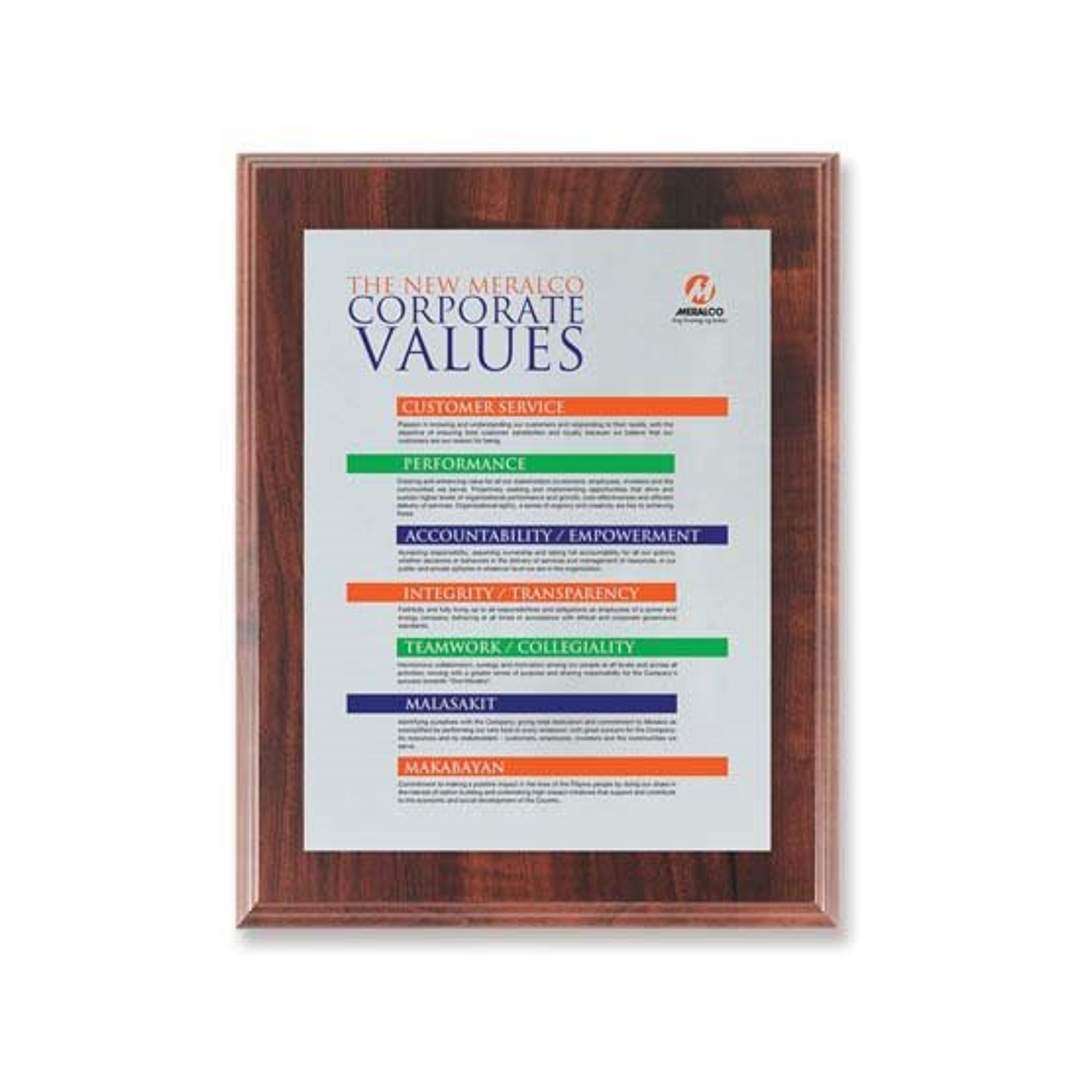 Screenprint Aluminum - Walnut Finish 5