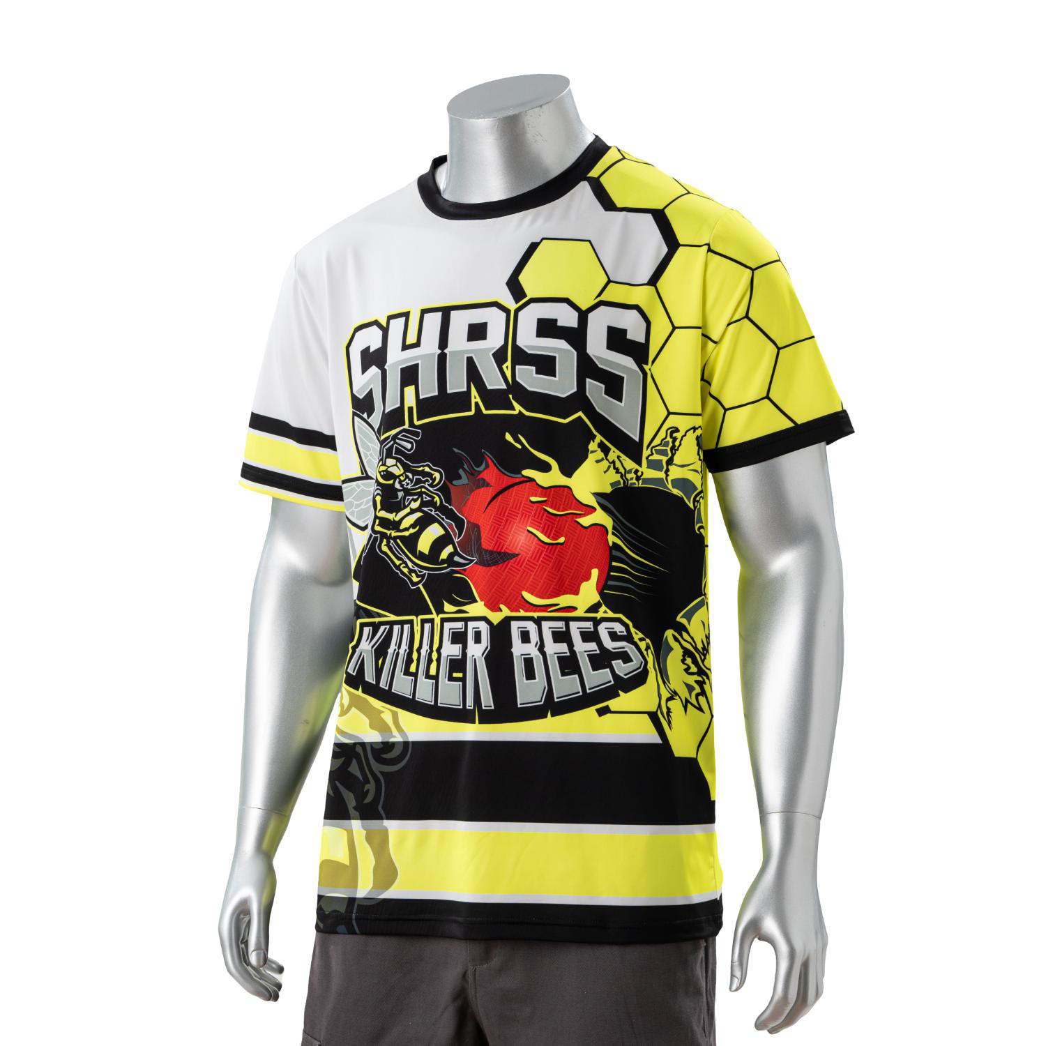 75D Milk Silk Full Color Fluorescent Digital Print Men's Short Sleeve T-Shirt 9