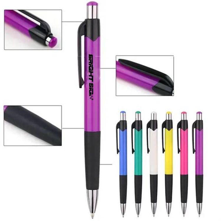 Smooth Black Ink Retractable Ballpoint Pen  1.0mm Medium Point 1