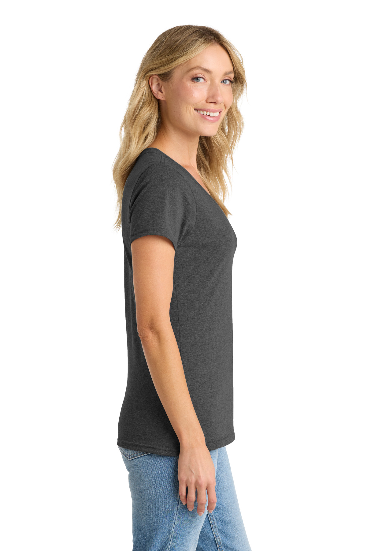 Port & Co Women's Fan Favorite Blend V-Neck Tee. LPC455V 66