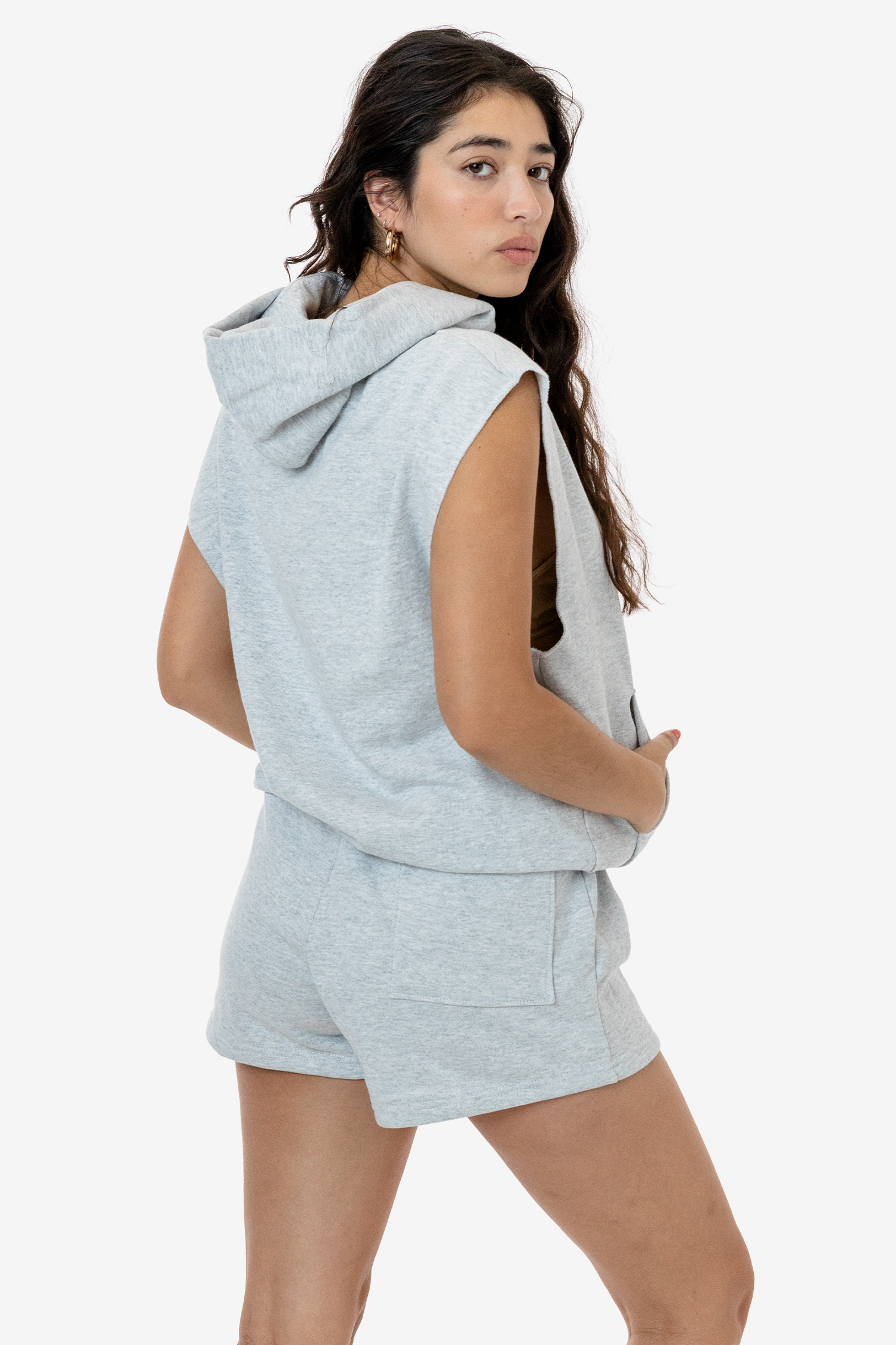 14 OZ SLEEVELESS HOOD PULLOVER 16