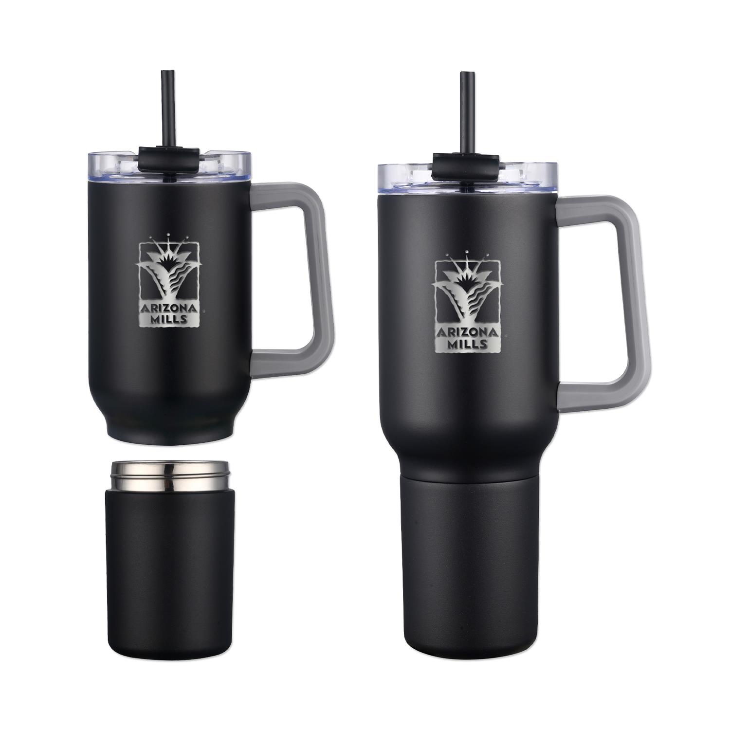 22 Oz. Stainless Steel Travel Mug with Cup 1