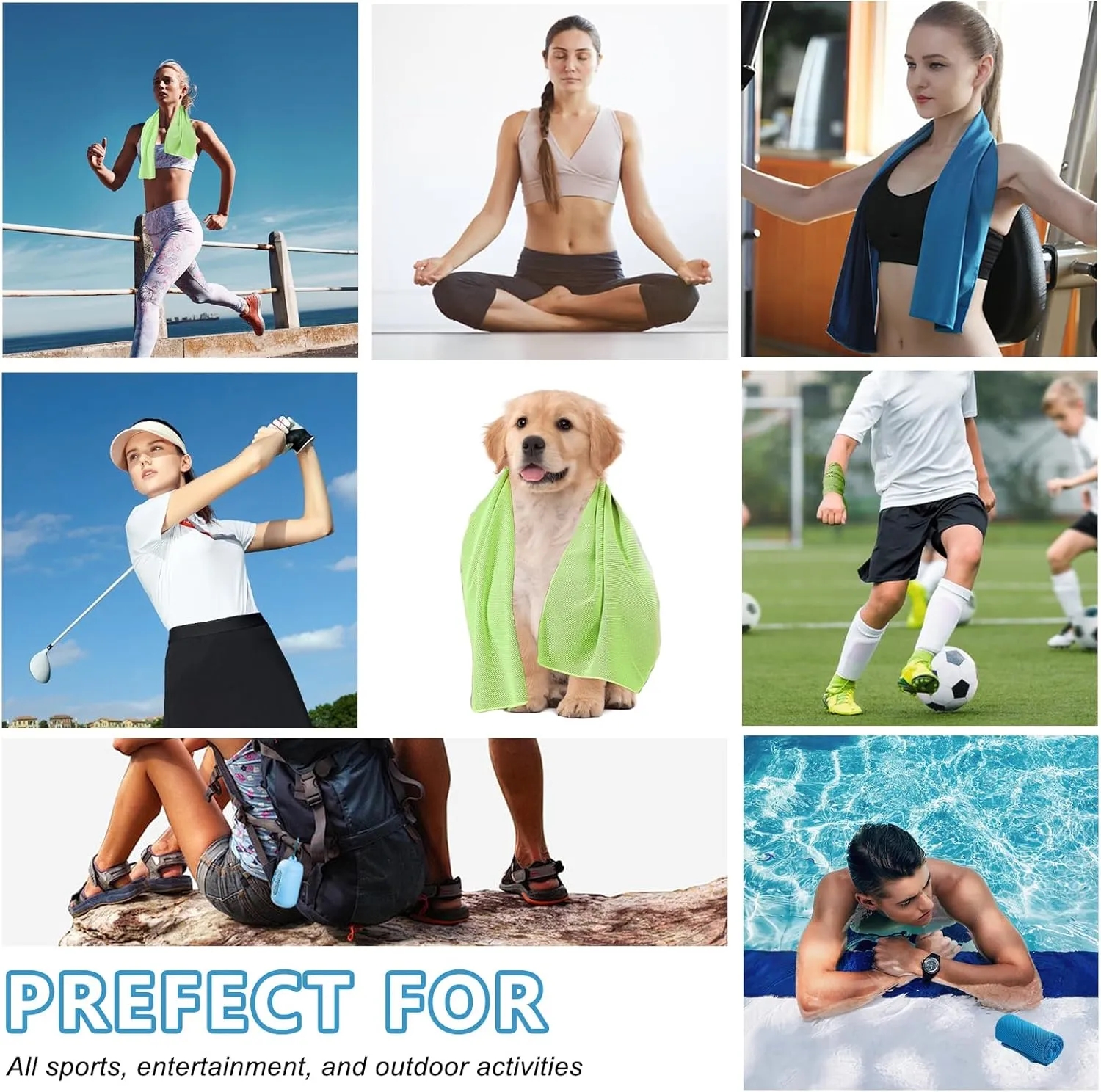 Microfiber Chilly Soft Breathable Gym Ice Towel 8