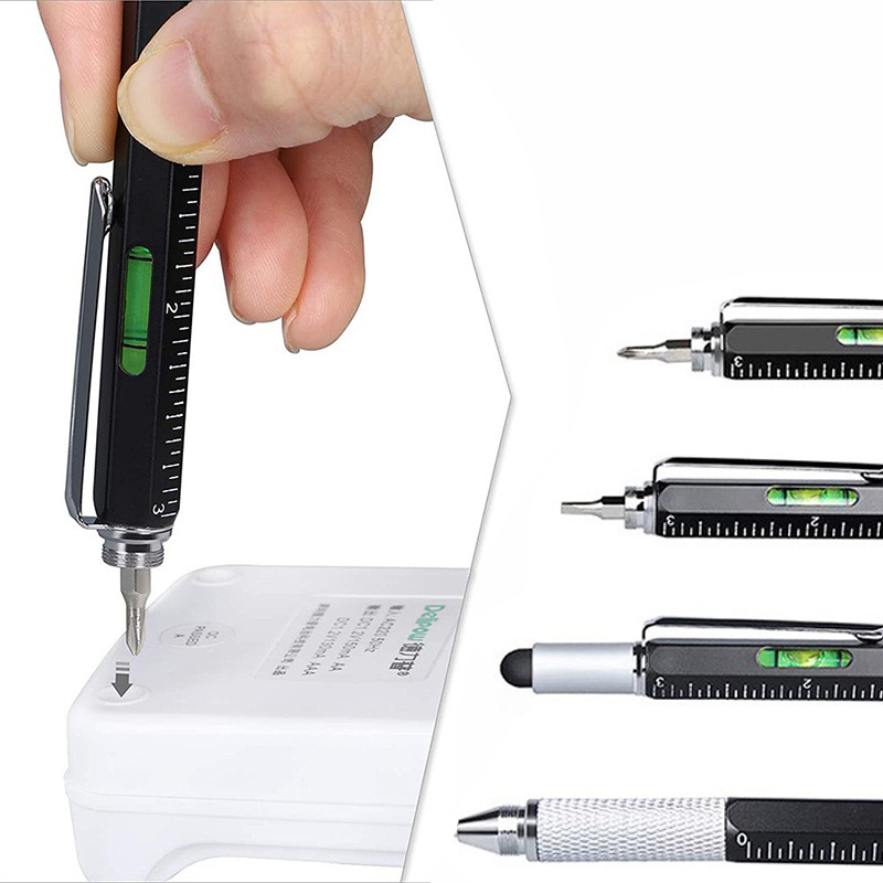 Metal 6 in 1 Tool Pen with Ruler 5