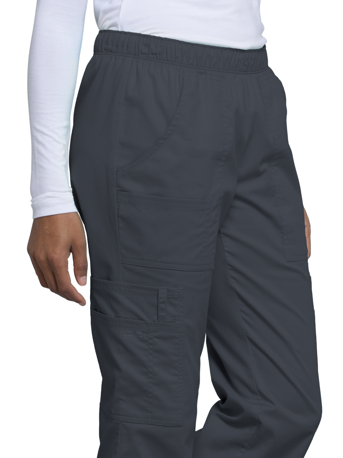 Cherokee - Workwear Core Stretch - Mid Rise Pull-On Cargo Pant 18