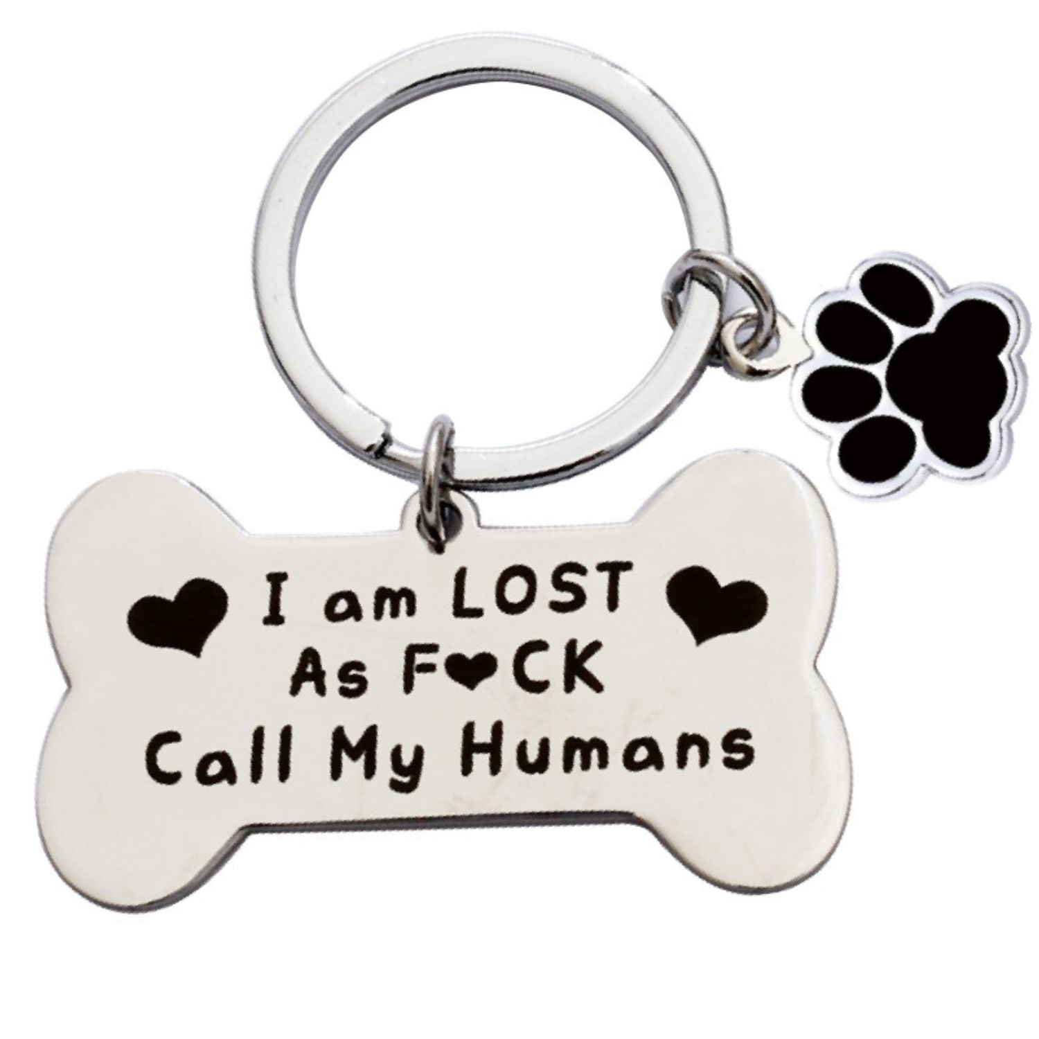Metal Bone Shaped Keychain 2