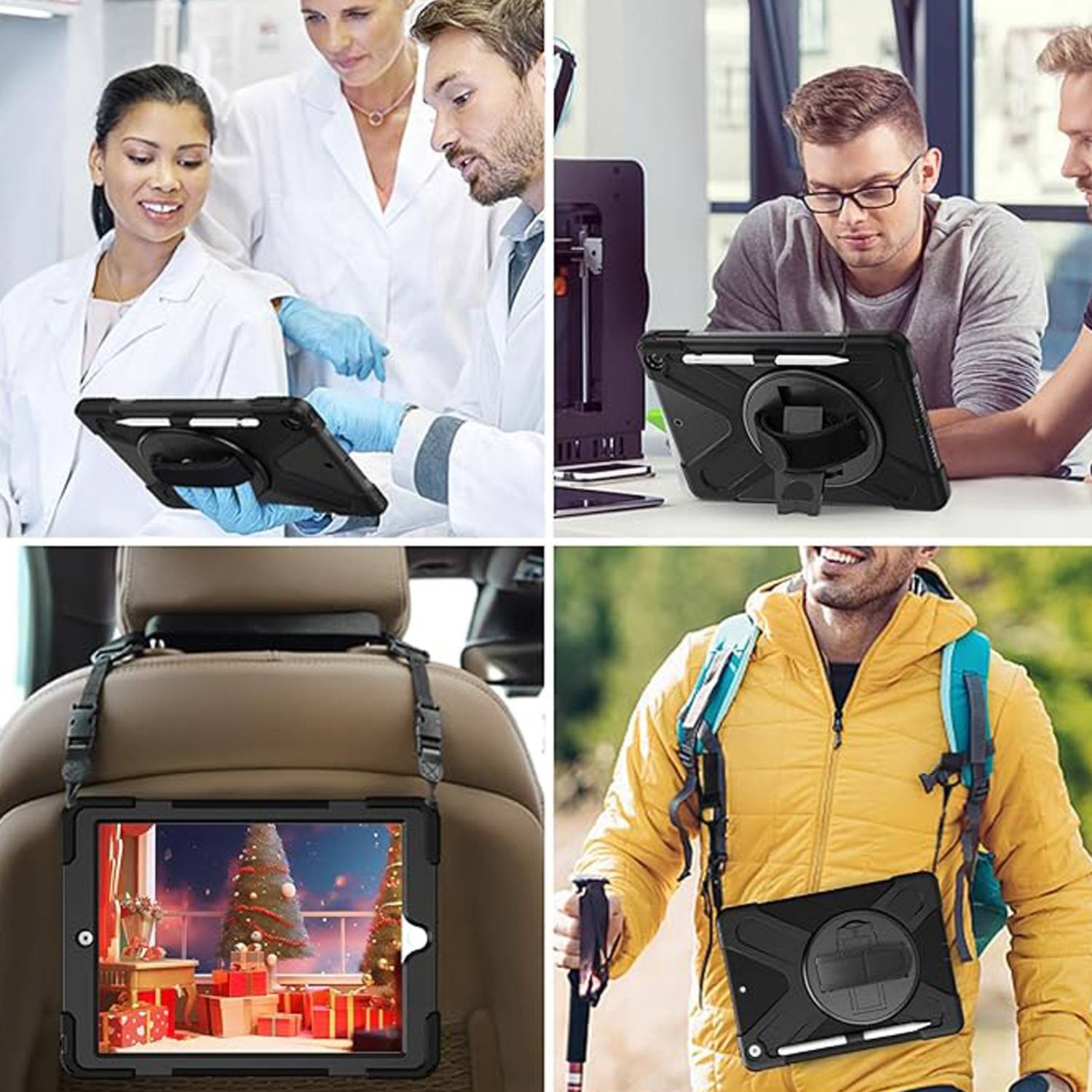 iPad case 10.2 inch silicone PC full cover 2