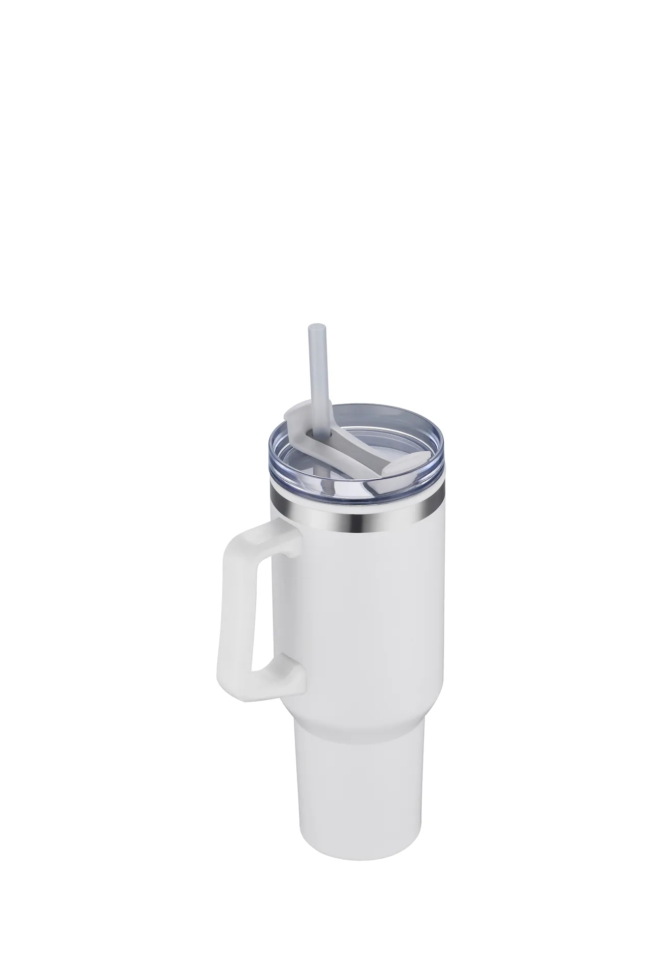 40oz Insulated Travel Mug w/ Handle and Straw