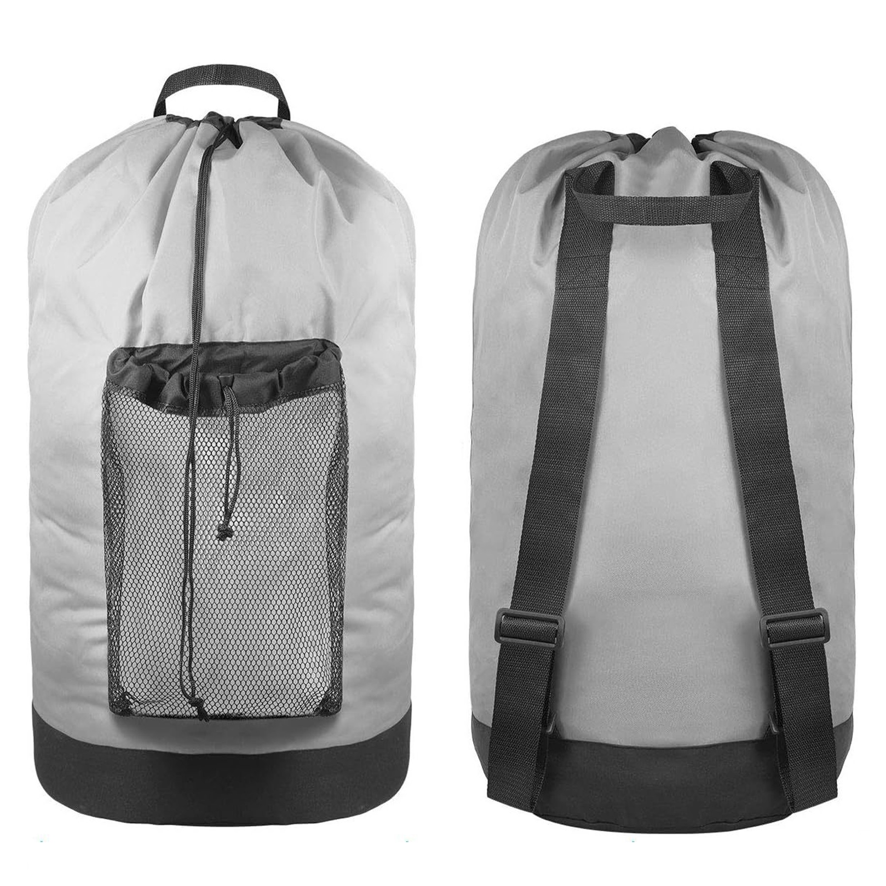 Laundry Backpack With Shoulder Straps/Mesh Pocket 12