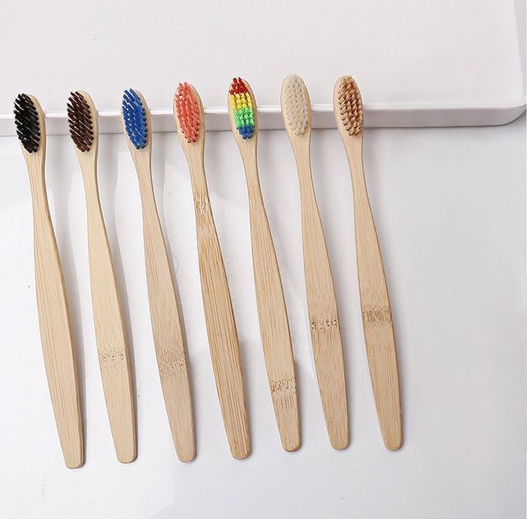 Rainbow Bamboo Toothbrush