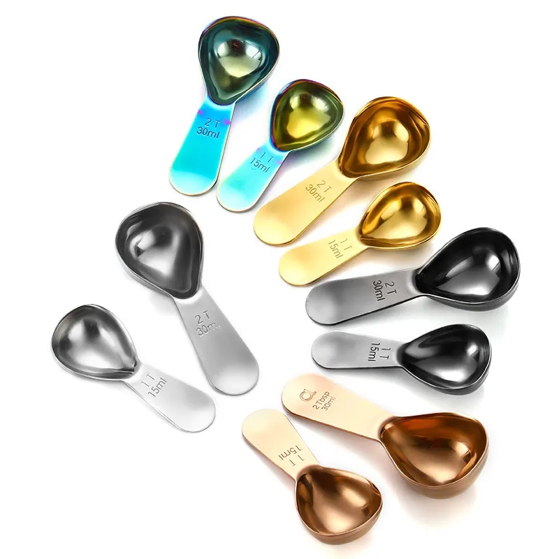Short Handle Stainless Steel Coffee Measuring Spoon 4