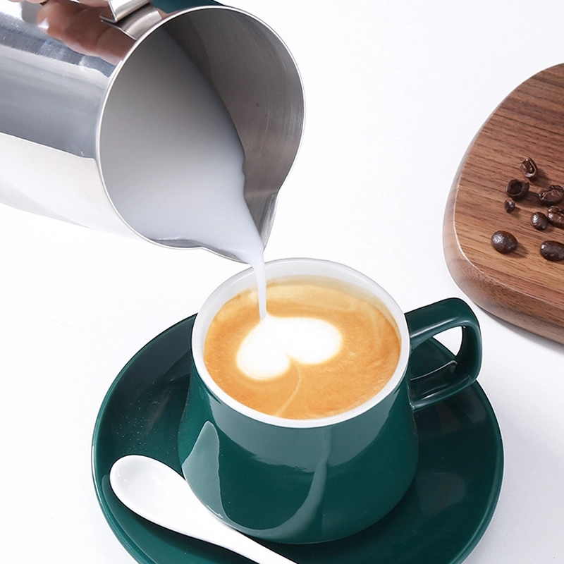 Custom 12 oz Stainless Steel Milk Frother Cup 3
